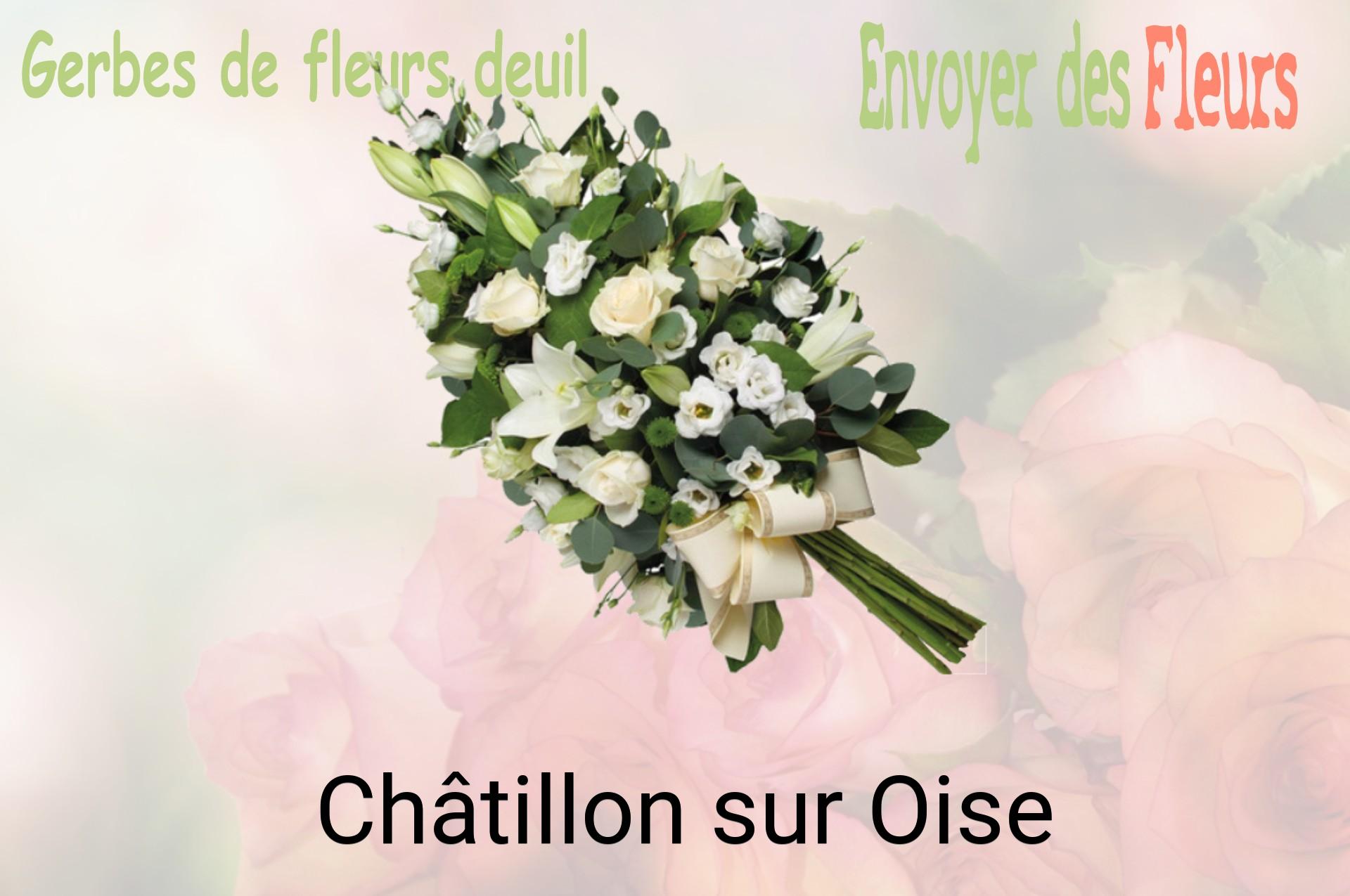 Gerbe de fleurs de deuil livrée à Châtillon-sur-Oise